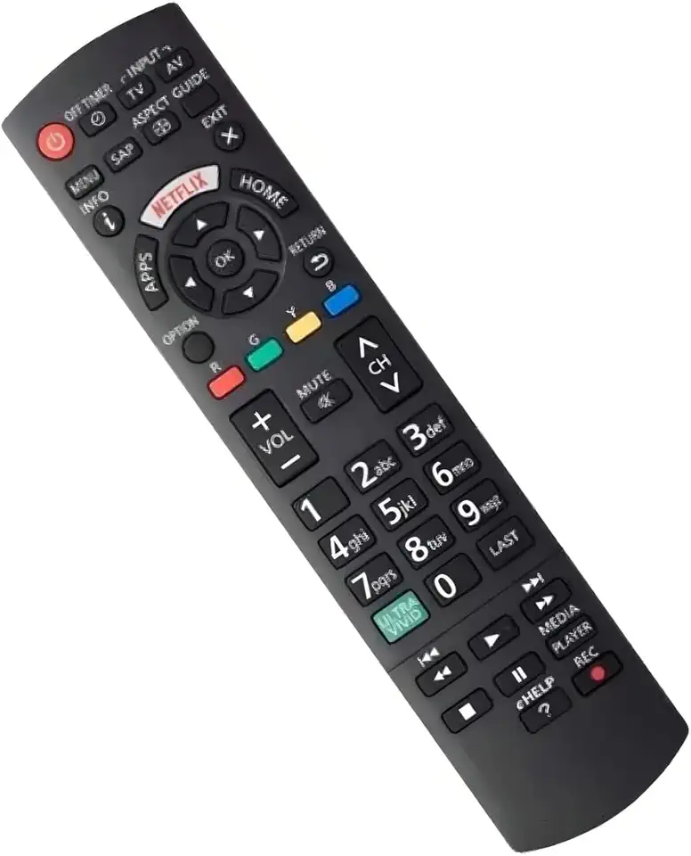 Controle Remoto Universal para TV Panasonic, com Bot�o Netflix, Preto