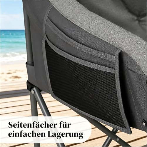 Chaise de jardin résistante vutizal avec structure robuste en acier pour extérieur - 8