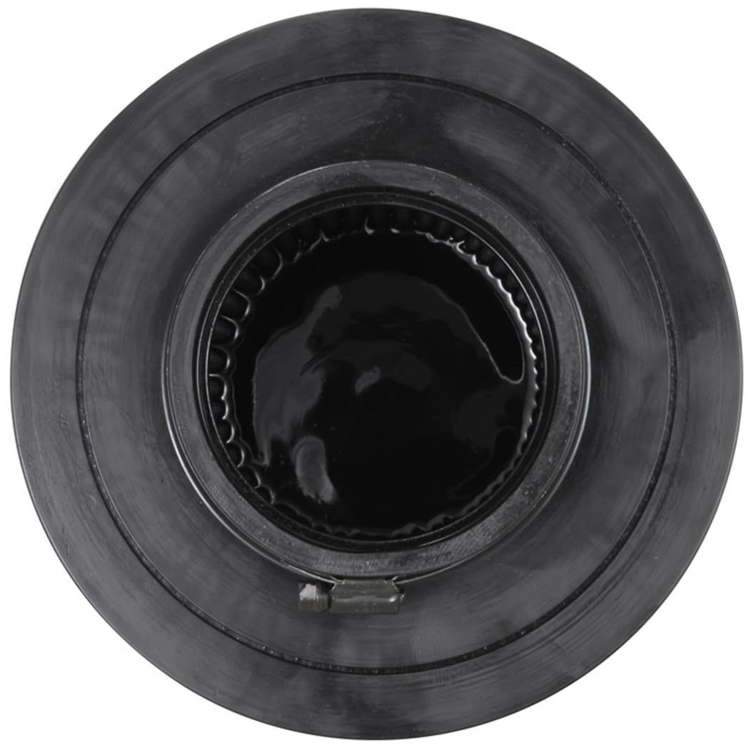 K&N Uniwersalny filtr powietrza zaciskowego: Wysoka wydajność, Premium, zmywalny, wymienny filtr: Średnica kołnierza: 10 cm, wysokość filtra: 20 cm, długość kołnierza: 3,5 cm, kształt: Okrągły stożkowy, RU-5171HBK