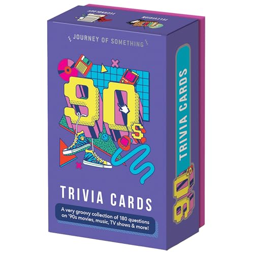 Journey of Something: 90's Trivia Cards - Adult Party Card Game, 180 Cool Questions, Pop Culture...