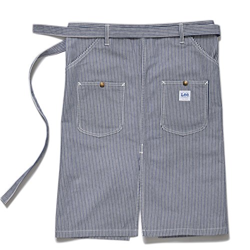 Leeウエストエプロン ホワイト×ブルー F