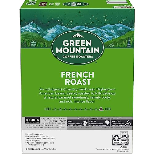 Image of Green Mountain Coffee French Roast, K-Cup Portion Pack for Keurig K-Cup Brewers, 24-Count