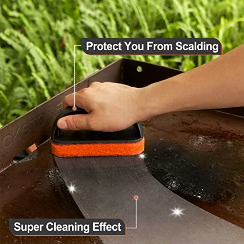 Ultimate 25 Piece Griddle Cleaning Kit For Blackstone | Complete Flat Top Grill Accessories Kit With Scraper, Cleaning Brick, Scouring Pads | Easy Cleaning On Hot Or Cold Surfaces #TOP2
