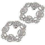. Exquisito y único diseño de diamantes de imitación hebillas de zapatos de novia
