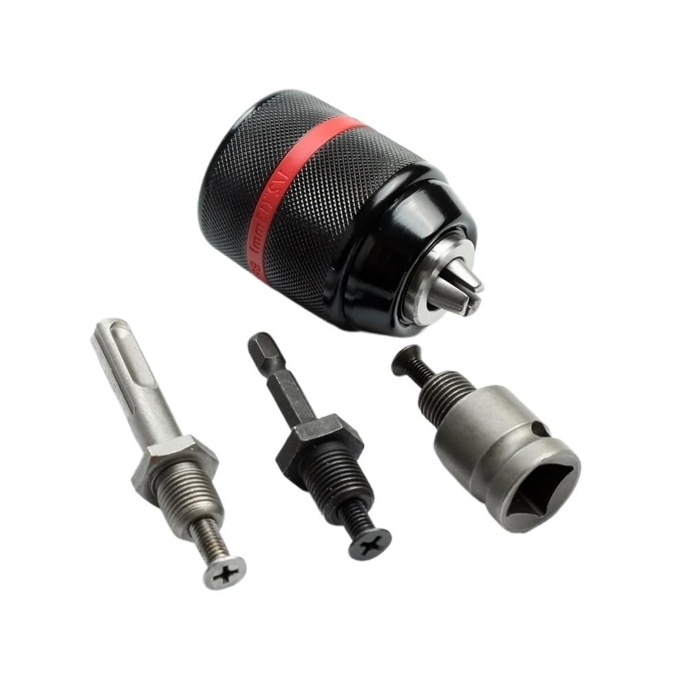 Adaptador de Agarre rápido de vástago Hexagonal/SDS/Cuadrado, Mandril roscado de 2-13 mm, Mandril sin Llave de 1/2 Pulgada - 2UNF de 1/2 Pulgada