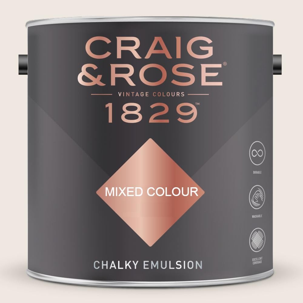 Paint Stop CRAIG & ROSE 1829 CHALKY EMULSION CHINESE WHITE 2.5L