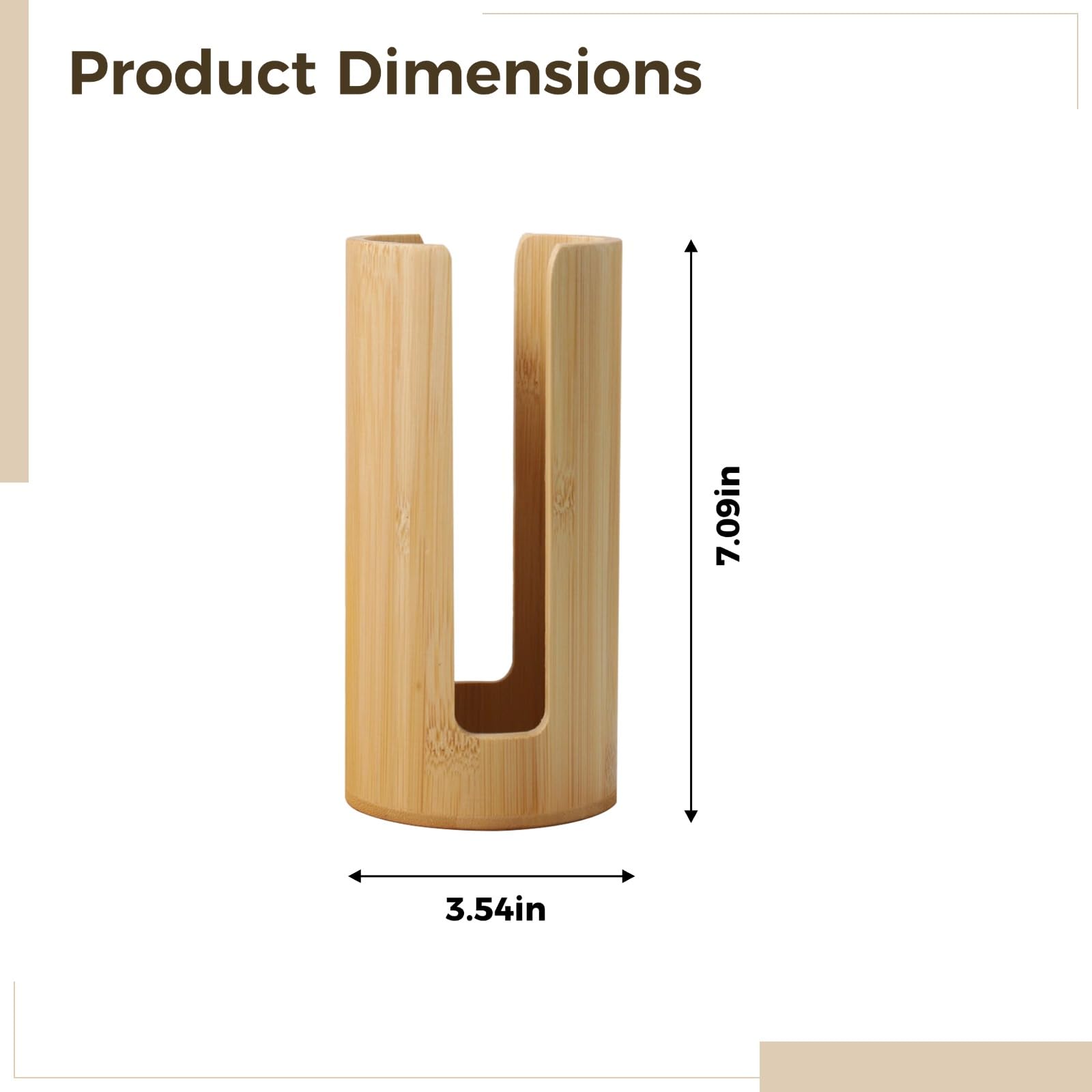 2 Stk. kleiner hölzerner Becherhalter, 9 cm Holz-Becherspender für die Arbeitsplatte, für Zuhause, Büro, Kaffee- und Tee-Zubehör, kompakt, platzsparend und ordentlich