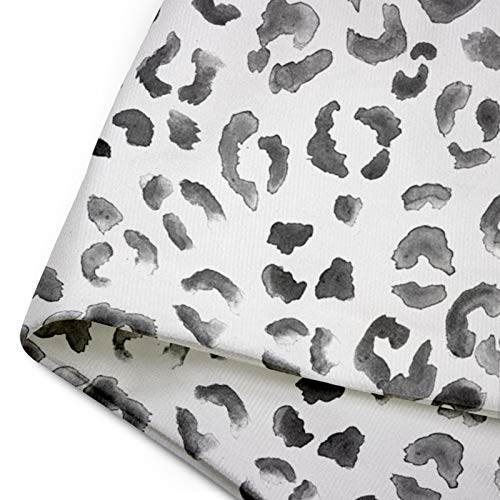 Emvency Throw Pillow Cover Cute Snow Leopard Pattern Black Watercolor Hand Paint White Spots Decorative Pillow Case Home Decor Square 20 X 20 Inch Pillowcase #TOP3