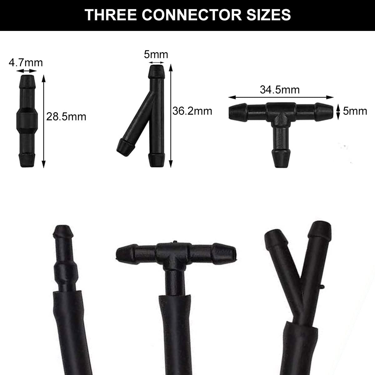 4 M KIT Lavavetri Per Parabrezza Con Tubo, Tubo ... - IT - 11