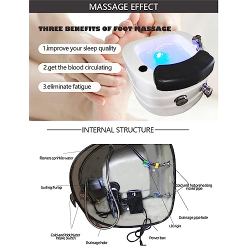 Spa para pies con bomba magnética y ducha extraíble miniatura 5