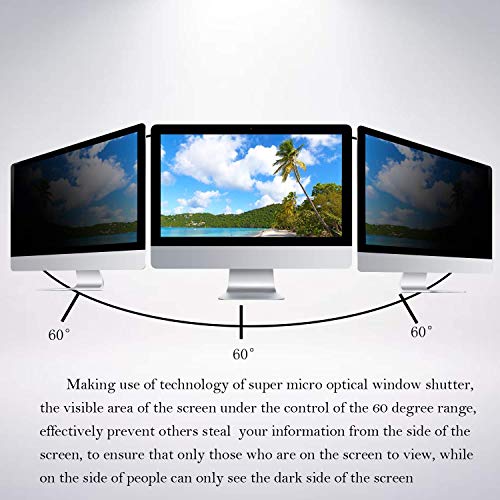 32''W Inch Privacy Screen Filter for Desktop Computer Widescreen Monitor - Anti-Glare, Blocks 96% UV,Anti-Scratch with 16:9 Aspect Ratio
