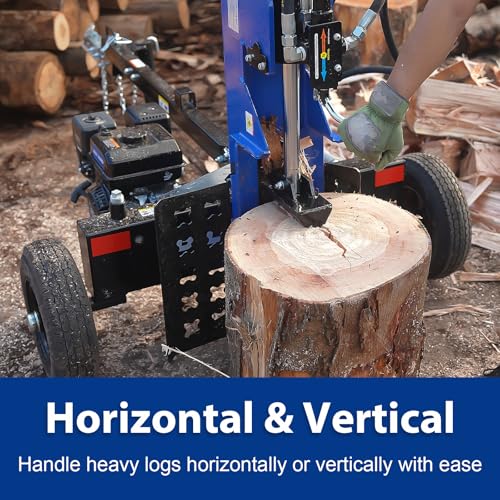 image for BILT HARD 25-Ton Horizontal/Vertical Towable Gas Log Splitter, Hydraul