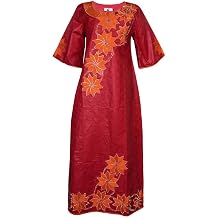 HD African Bazin Riche Maxi Dress for Woman Traditional Embroidery Dashiki Dresses with Head Wraps