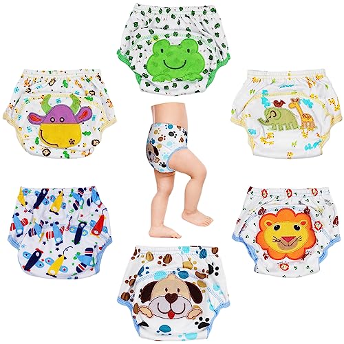 HaimoBurg Pack de 6 unidades Bragas de Aprendizaje Calzones de entrenamiento para bebé