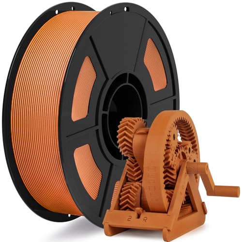 Image of IEMAI Carbon Fiber PETG Filament 1.75mm Matte Orange 1KG, PETG-CF 3D Printer Filament with Dimensional Stability & Low Warpage, High Stiffness, Heat Resistant, Easy Print