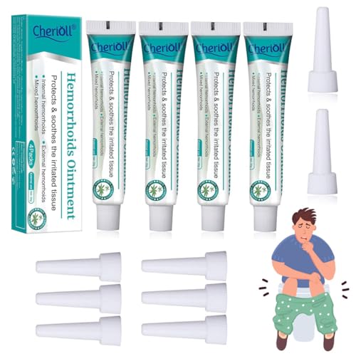 Crema, Crema de Hemorroides 20g*4, Ungüento, Pomada Hemorroidales, Tubo Asistente 8 Pcs