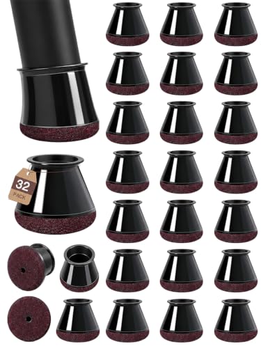 32 Pcs Small Chair Leg Floor Protectors for Hardwood Floors Chair Sliders