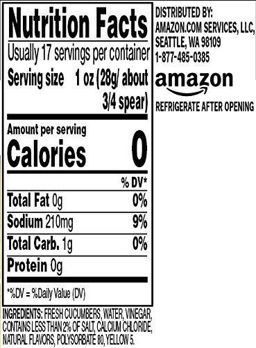 Amazon Brand - Happy Belly Kosher Dill Pickle Spears, 24 Ounce #TOP2