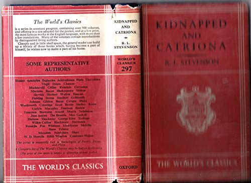 KIDNAPPED AND CATRIONA, OXFORD WORLD'S CLASSICS... [German] B00192S960 Book Cover