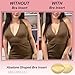 MILUMILUU Demi Cup Boost Inserts Double-Sided Sticky Bra Pads, Backless Push Up Invisible Bra Bikini Padding Strapless Swimsuit Balconette Sticky Inserts Abalone Nude
