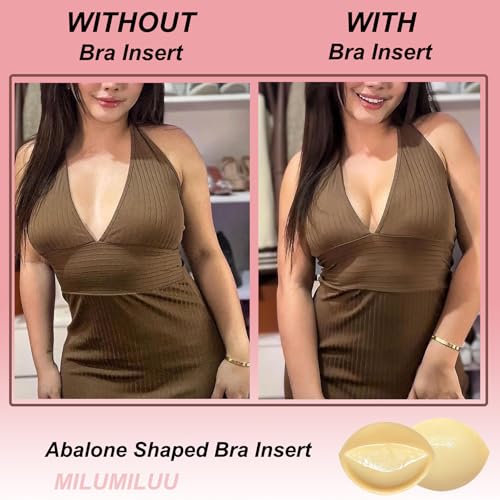 Bra Pads Inserts, Double Sided Sticky Backless Bra Inserts Ultra Instant Lift Padded Swimsuit Sport Bra Breast Enhancers4