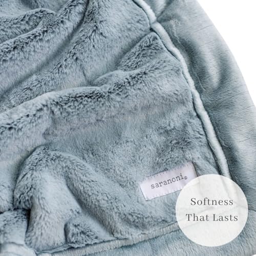 Image of SARANONI Luxury Lush Kids Blanket | Ultra-Soft & Cozy Plush Comfy Blankets for Kids & Teens | Slate - 40 inch x 60 inch