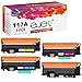 ejet Compatible Cartouche de Toner Remplacement pour HP 117A W2070A W2071A W2072A W2073A pour Color Laser MFP 179fnw MFP 178nw MFP 178nwg MFP 179fwg 150a 150nw (Noir Cyan Magenta Jaune, 4-Pack)