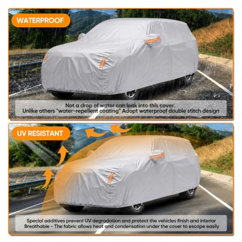 Image of Explorer Car Cover Custom Fit for Ford Explorer 2006-2026, Silver