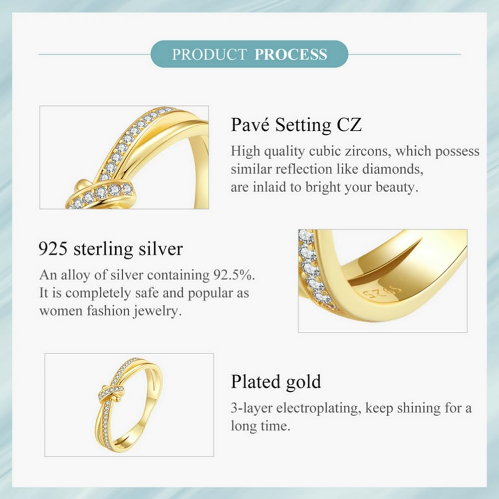 Ring aus 925er-Sterlingsilber, Liebesknoten, Versprechen, Freundschaft, hochglanzpoliert, Bequeme Passform