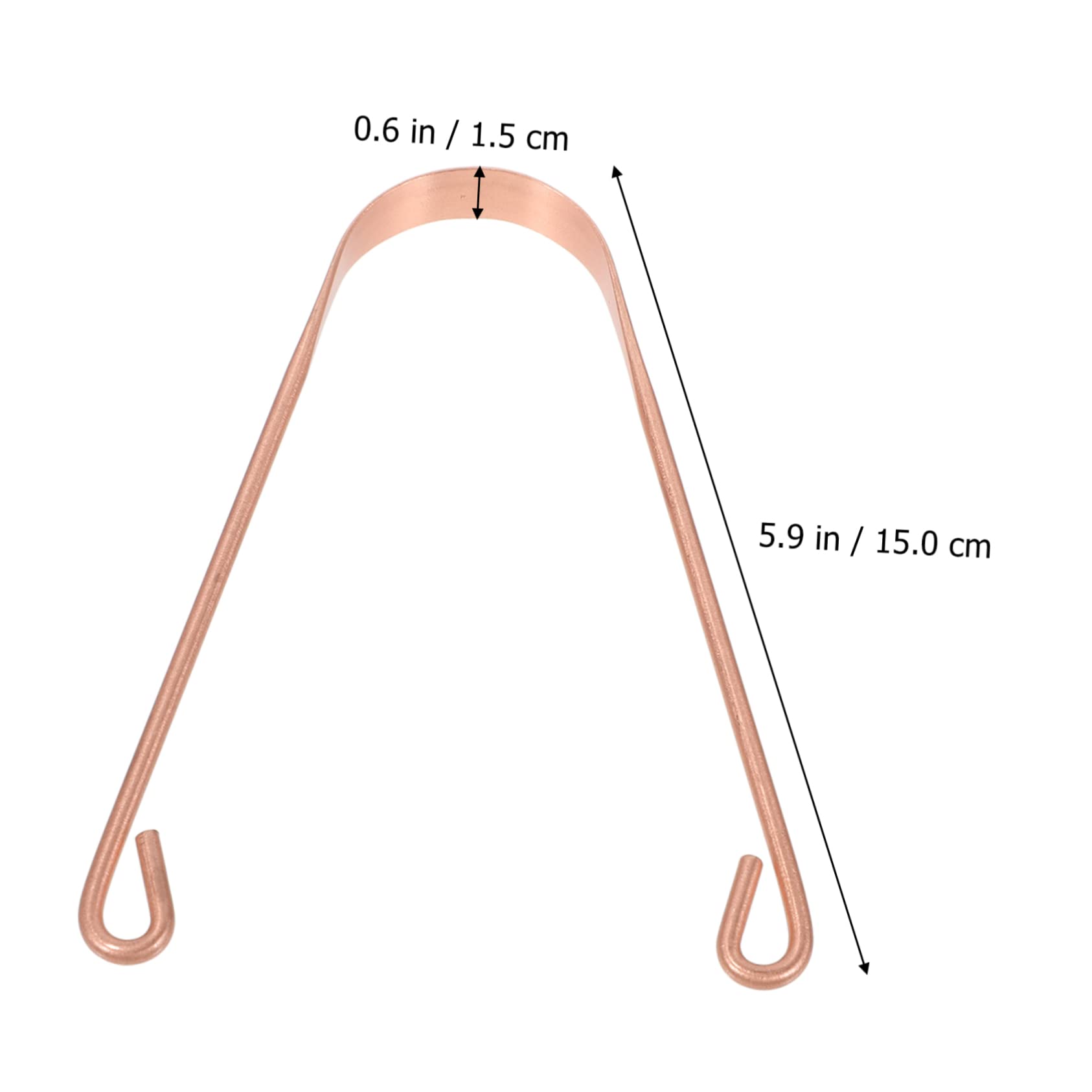 TOVINANNA Professional Scrapers Copper for Adults and Boys and Girls Removes Bad Breath Oral Care Tool 1 Set