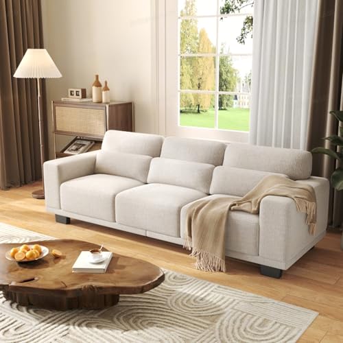 Pipishell 3 Seater Sofa Couch with Deep Seats and Wide Armrests, 89' Couches for Living Room, Comfy...