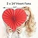 21pc Valentines Day Decoration Set – 2020 NEW Hearts Banner, 2 Heart Fans 14