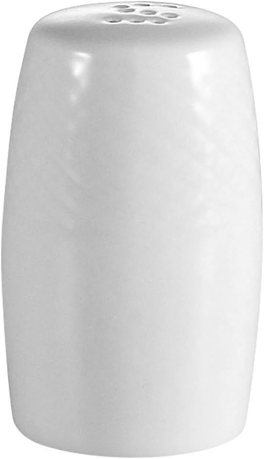 CAC China SHER-SS Sheer 1-5/8-Inch Bone White Porcelain Salt Shaker, Box of 48