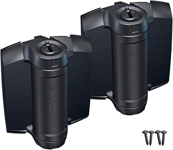 D&D Technologies TCHD1AS3BTS TruClose Heavy Duty Self Closing Gate Hinge, for Metal Gates up to 154 Pounds, No Alignment Legs, for Square Gate Frame and Post, Black, 2 Count