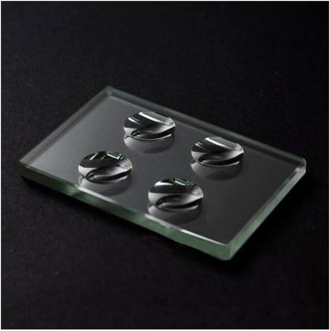 Lab Microscope Replacement Parts Microscope Slides Kit- Biological Circular Concave Cavity Blank Slide Optical Glass Multiple Wells Optional Bio-Microscope Science Accessory