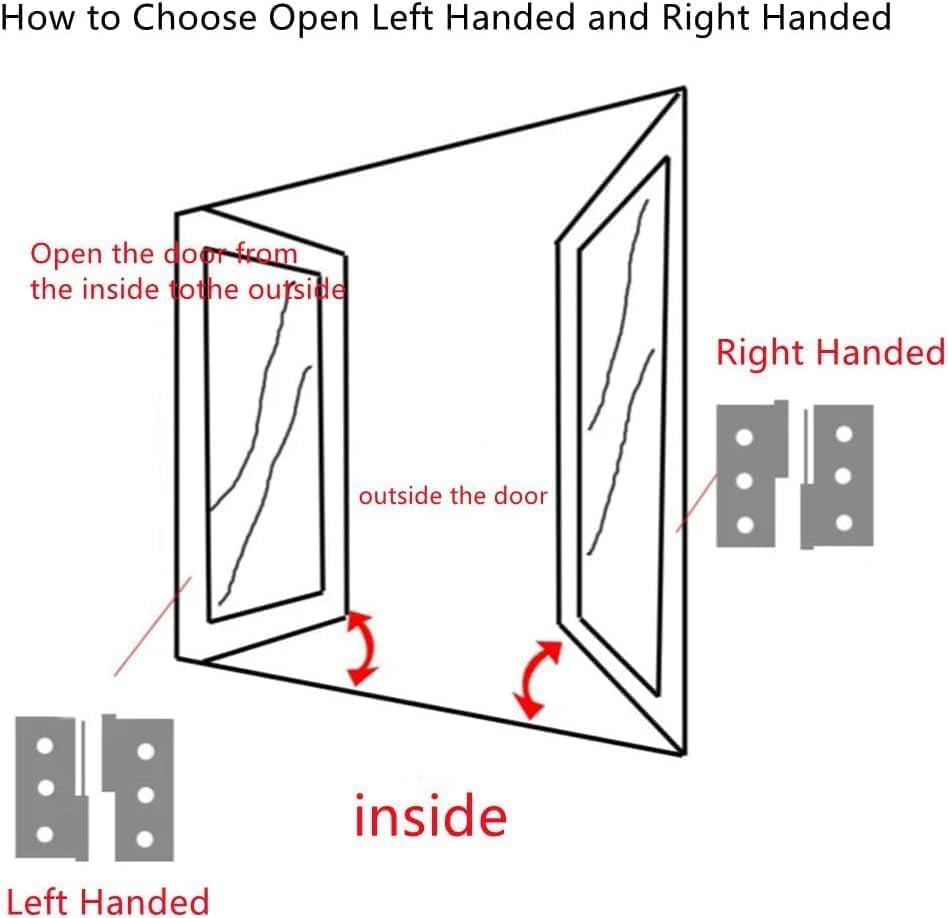 Miniatura 2 de 2 bisagras de puerta de elevación de 4 pulgadas, bisagra desmontable de acero inoxidable 304 para puertas internas externas (diestros)