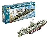  Revell Modellbausatz Schiff 1:144 - U.S.Navy Landing Ship Medium (early) im Maßstab 1:144, Level 5, originalgetreue Nachbildung mit vielen Details, Landungsboot, 05123