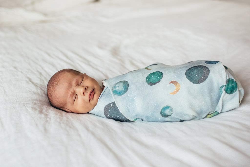 Copper Pearl Large Premium Knit Baby Swaddle Receiving Blanket Lunar