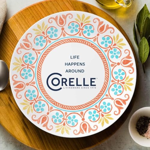 Corelle Terracotta Dreams Dinnerware Set for 6 18 Pieces Dinner Plates, Appetizer Plates, and 18 Oz Bowls Dishwasher, Microwave, and Freezer Safe Proudly Made in the USA by Corelle - Image 7