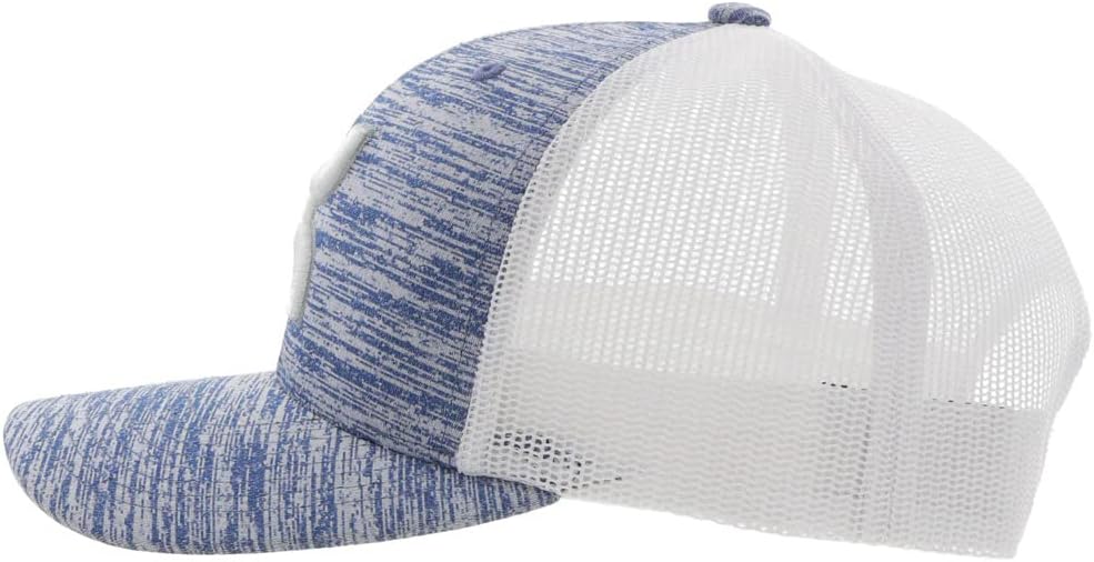 HOOEY Sterling 6-Panel Adjustable Trucker w/Logo (Blue/White)