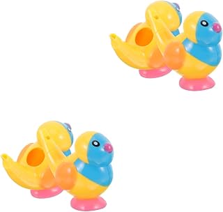 SAFIGLE 4 Peças Brinquedos De Trem De Apito De Aves Aquáticas Brinquedo De Banho De Criança Brinquedo De Banho De Pássaro Brinquedo De Pássaro Apito Brinquedos Pequenos Desenhos Animados