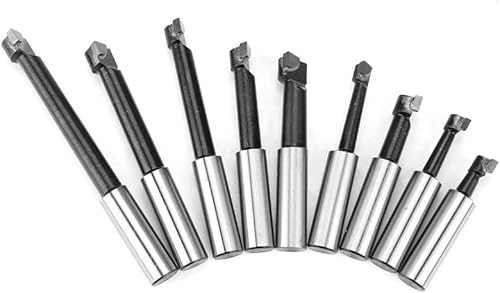 Miniatura 3 de Juego de cabezales de mandrinado para proceso de torno CNC MT4-M16 adaptador de eje + cabezal de perforación de 1.969 in + 9 barras de perforación +