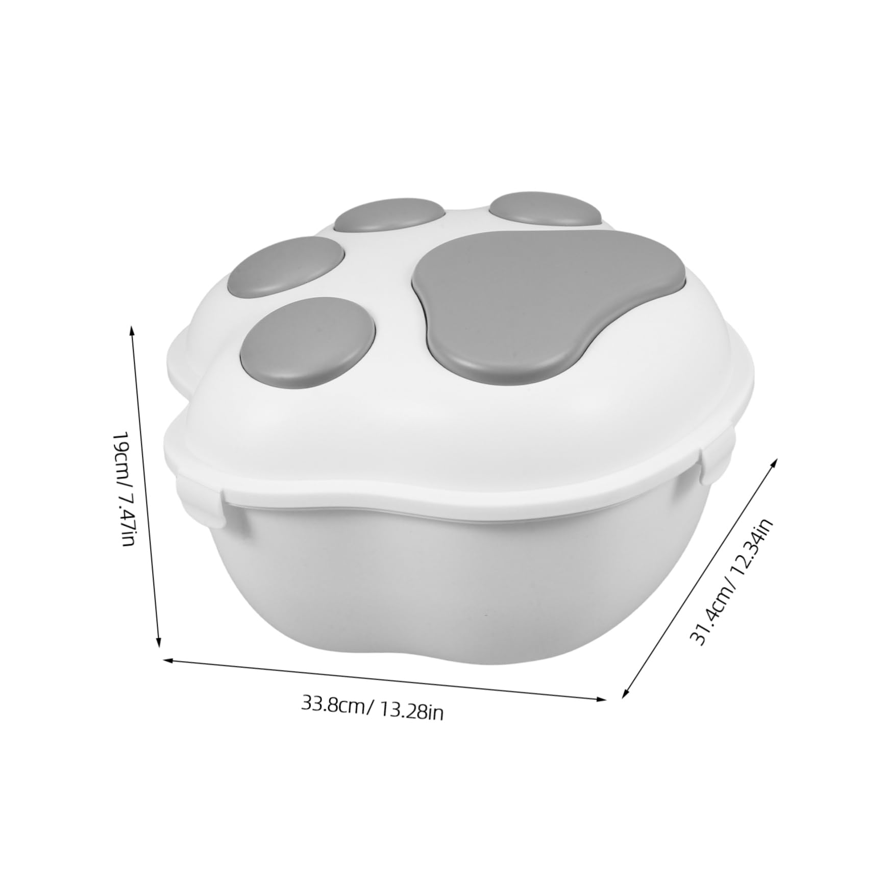 Toyvian Airtight Dog Food Storage Container with Lid Capacity Pet Food Holder for Dogs and Cats Decorative and Sealed Storage Bin for Treats Snacks and Kibble Easy to Clean