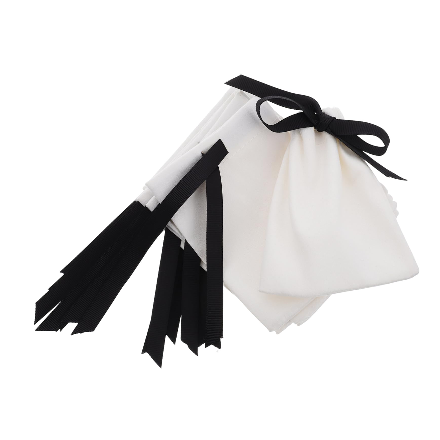 Homoyoyo Jewelry Bags Drawstring 10pcs Small Jewelry Pouches Soft Velvet Storage Bags for Wedding