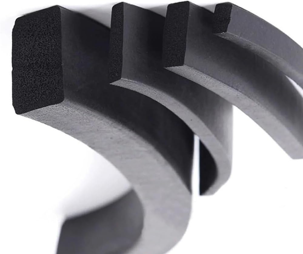 1 szt. Pasek z czarnej z gąbki piankowej-uniwersalne rozwiązanie uszczelniające(10 Meters 6x7mm)