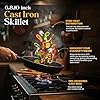 Utopia Kitchen Cast iron Skillets 3 Piece Set, Chefs Pan, Pre Seasoned Cast iron Skillets, 6, 8 & 10 Inches, Easy Use in the Oven, Stove, Grill, or Campfire, Black #2