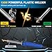 130W Plastic Welder Kit Deluxe,3-in-1 Plastic Welder Soldering Iron Kit,Professional Surface Repair Tool for Car Bumper with 5 Welding Tips,for Car Bumper Dashboard Kayak Repairs (Blue)