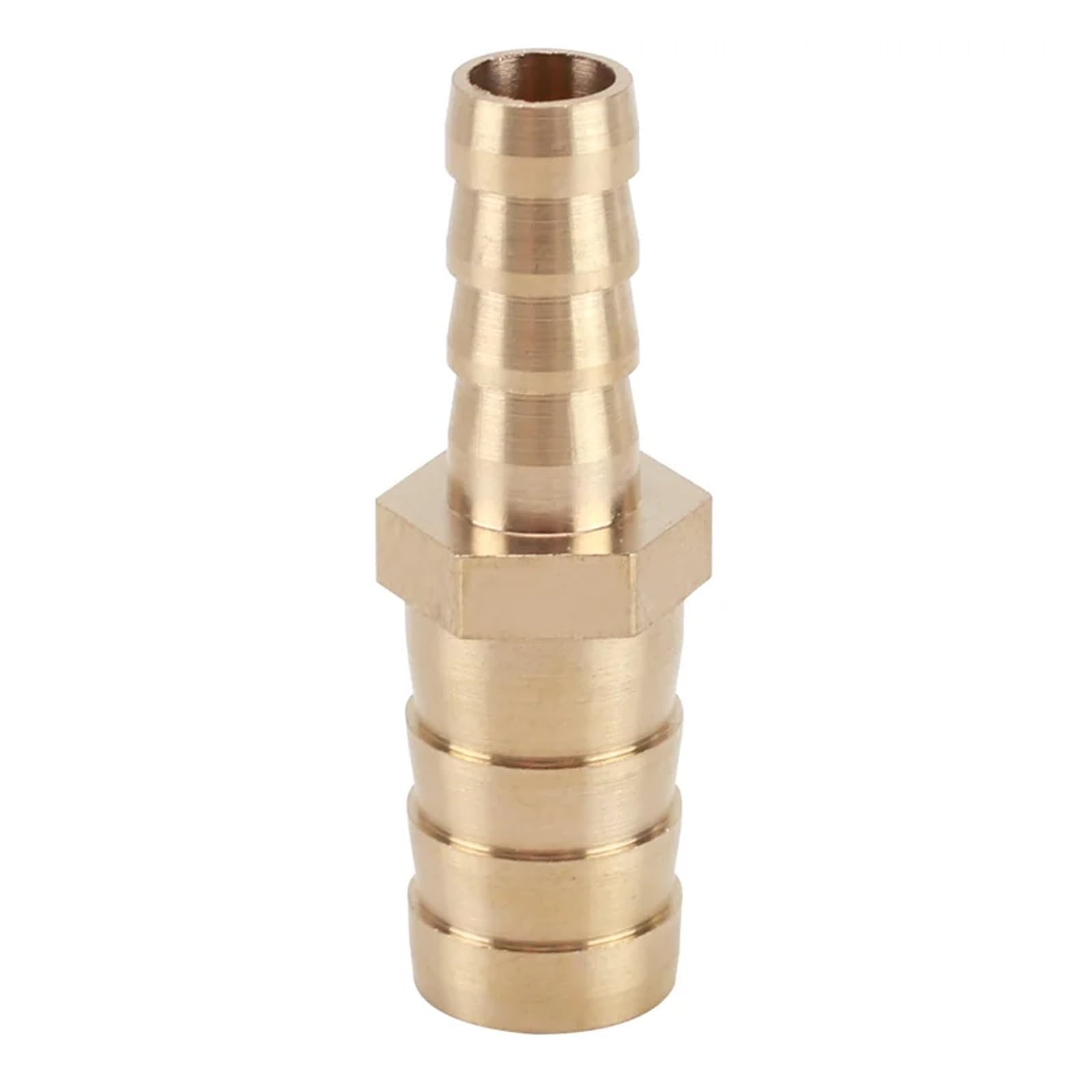 ZGPOSQKZSC 1PC 16-14mm Hose OD Brass Straight 2 Way Pipe Fitting Barbed Reducer Connector Coupler
