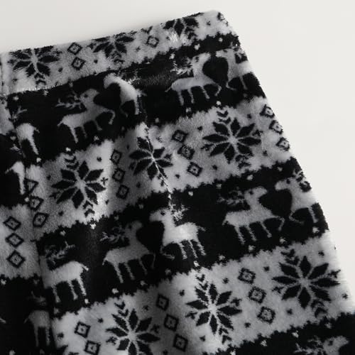 Womens Christmas Pajama Pants Christmas Tree Plush Flannel Pajama Pants - image 7