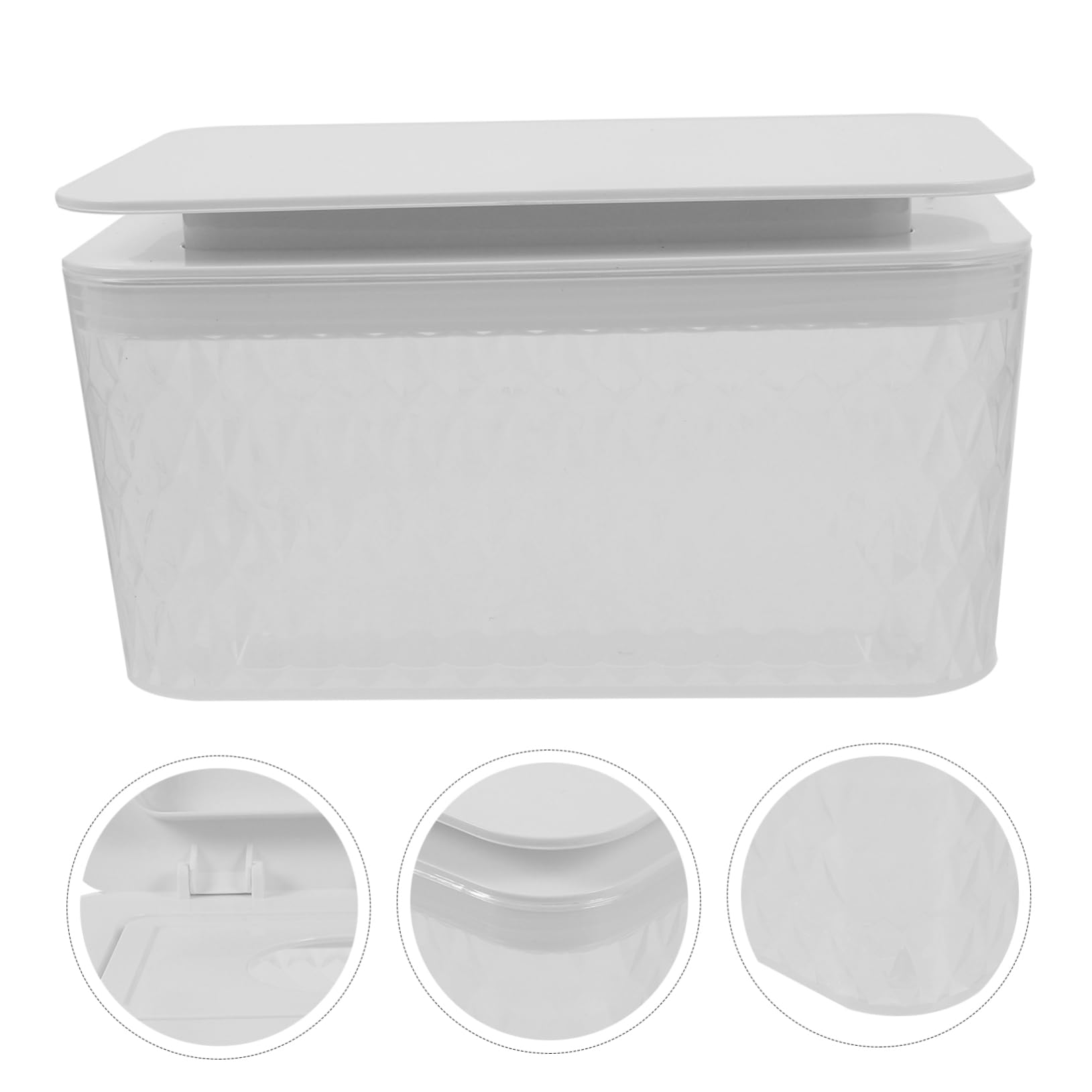 Dispensador de Toallitas Húmedas Tapa de Plástico Blanco